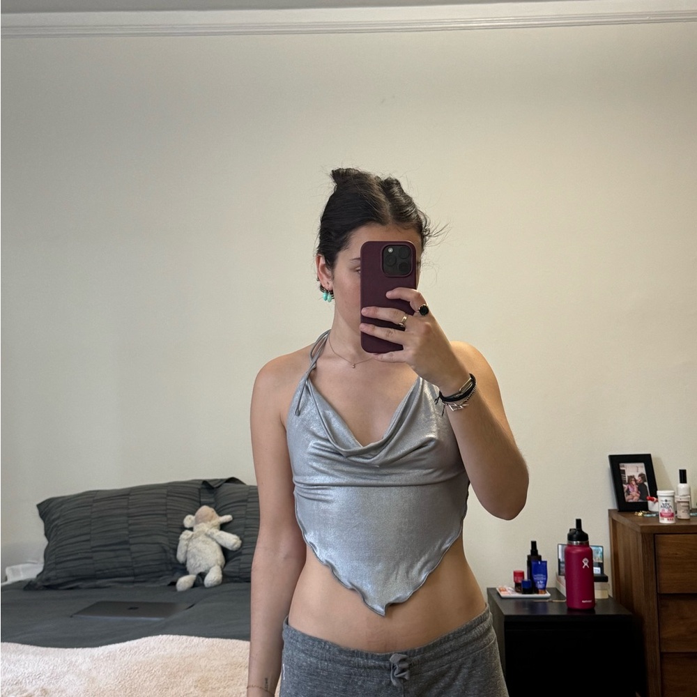 I AM GIA backless top